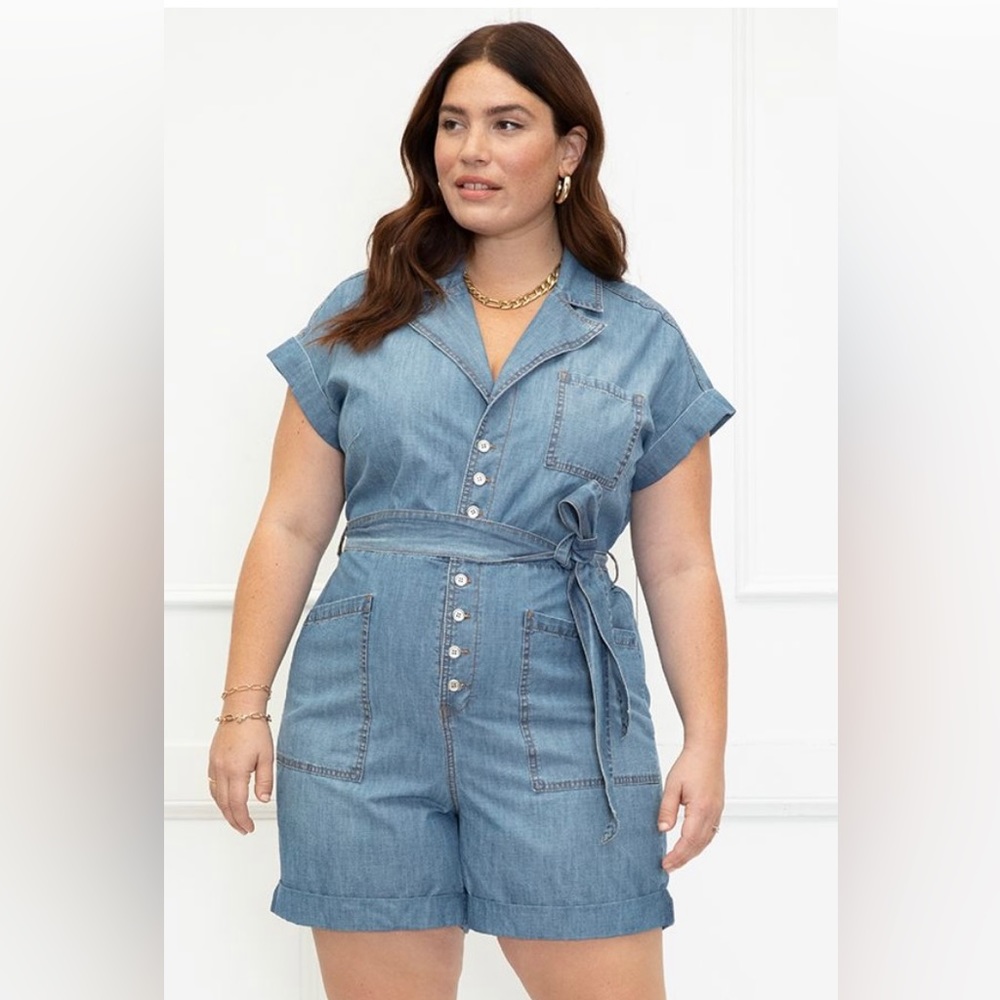 Denim Romper